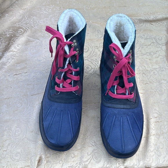Cole Haan boots Air Rhone quilted boots men’s size 13 leather waterproof plaid‎ main image 4